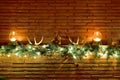 Decorated Fireplace Mantlepiece Royalty Free Stock Photo