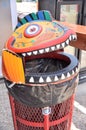 Fishtown Trash Can Royalty Free Stock Photo