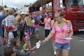 A Decorated float and performers take part in the Margate Carnival