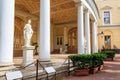 Decorated gallery of Gonzago an architectural and frescos ensemble of Pavlovsk Palace in Russia