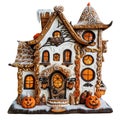 Decorated Gingerbread House with Halloween Theme Royalty Free Stock Photo