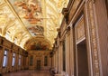 Decorated hall with frescos in museum Palazzo Te in Mantova, Italy