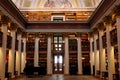 Decorated Hall Inside Of The National Library In Helsinki Finland