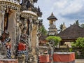The Decorated Hindu temple Pura Penataran, Ped, Nusa Penida, Indonesia Royalty Free Stock Photo