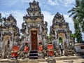 The Decorated Hindu temple Pura Penataran, Ped, Nusa Penida, Indonesia Royalty Free Stock Photo