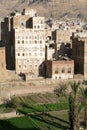 The decorated houses of old Sana Royalty Free Stock Photo