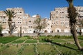 The decorated houses of old Sana Royalty Free Stock Photo