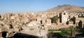 The decorated houses of old Sana on Yemen Royalty Free Stock Photo