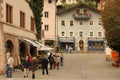 Decorated houses in the old town. Berchtesgaden.Germany