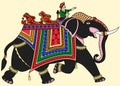 Decorated Indian elephant Royalty Free Stock Photo