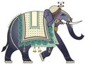Decorated Indian elephant Royalty Free Stock Photo