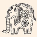 Decorated Indian Elephant Royalty Free Stock Photo