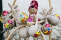 Decorated maracas Souvenirs from CUBA made from gourds for sale on a stall at the Street Matket - Cienfuegos - CUBA