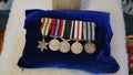 Decorated military medals for war hero and soldiers