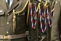 Decorated military uniforms