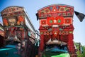 A decorated Pakistani truck