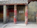 Decorated pillars at Roman historical site
