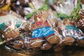 Decorated `Praha ` `Prague ` gingerbread man on sale in Prague, Czech Republic