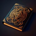 Decorated Quran book on dark. Ramadan as a time of fasting and prayer for Muslims