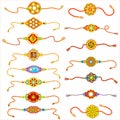 Decorated rakhi for Raksha Bandhan