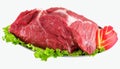 Decorated raw meat - ham with vegetables Royalty Free Stock Photo