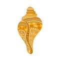 Decorated Shankh (conch) Royalty Free Stock Photo