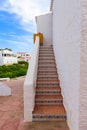 Decorated stairs to traditional Spanish house Royalty Free Stock Photo