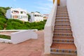 Decorated stairs to traditional Spanish house Royalty Free Stock Photo