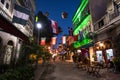 Decorated Street of Bars and Restaurants for the World Cup 2018