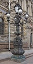 Decorated street lamp