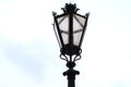 Decorated street light in close up Royalty Free Stock Photo