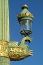 Decorated street light in Europe, Paris, France Royalty Free Stock Photo