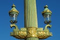 Decorated street light in Europe, Paris, France Royalty Free Stock Photo