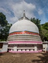 Decorated stupa at Aluvihare Rock Temple, Sri Lan Royalty Free Stock Photo