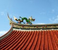 Decorated Temple Roof Royalty Free Stock Photo