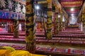 A decorated Tibetan prayer hall of Kumbum Champa Ling Monastery near Xining, China