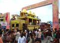 Decorated Trucks during Rathyatra Journey