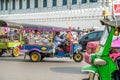 Decorated Tuk Tuk taxi in Bangkok, Thailand. Royalty Free Stock Photo