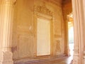 Decorated Wall and Door in cenotaphs of Gaitore, Jaipur, Rajasthan, India