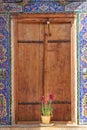 Decorated wall of Nasir Ol-Molk mosque, also famous as Pink Mosque. Shiraz. Iran Royalty Free Stock Photo