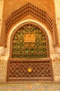 Decorated window of a mosque Royalty Free Stock Photo