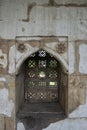 Decorated Window and  Meshwork of Jami Mosque Champaner Gujarat India Royalty Free Stock Photo