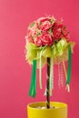 Decoration artificial flower Royalty Free Stock Photo