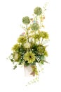 Decoration artificial plastic flower with vintage design vase