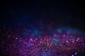 Decoration bokeh lights background, abstract blurred backdrop with stars, modern design wallpaper with sparkling Royalty Free Stock Photo