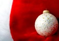 Decoration Christmas New Year silver ornament ball Royalty Free Stock Photo