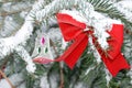 Decoration in a christmas tree Royalty Free Stock Photo