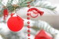 Decoration in a christmas tree Royalty Free Stock Photo