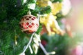 Decoration Christmas tree and bokeh ligh