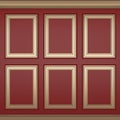 Decoration classic red wall Royalty Free Stock Photo